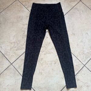 Victoria's Secret Black Animal Print Leggings